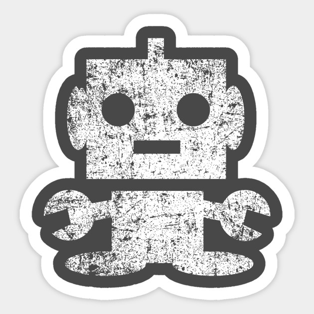 Cute Robot - Distressed